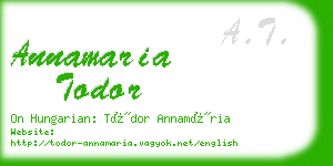 annamaria todor business card